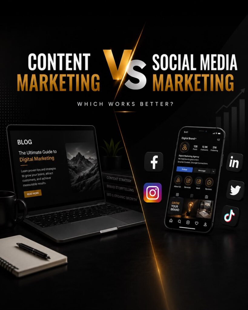 Content Marketing Vs Social Media Marketing: Which Works Better?